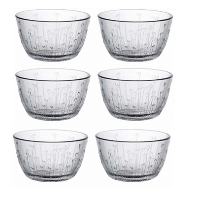 6-Piece Marmelade Glass Bowl Set, 250 ml, 59 mm Height, 100 mm Diameter