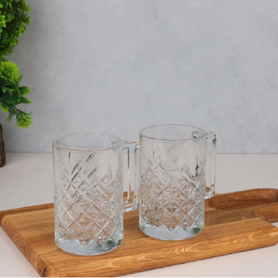 2-Piece Timeless Glass Mug Set, 315 ml