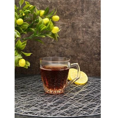 2-Piece Safir Glass Mug Set, 250 ml