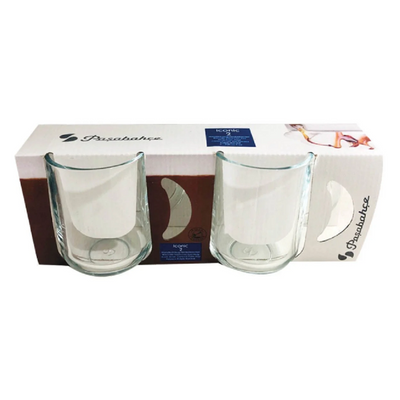 Pasabahce 2-Piece Iconic Glass Mug Set, 330 ml