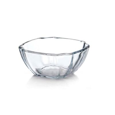 Borcam Small Glass Cake Dish 240 ml Capacity, 48 mm Height, 106 mm Diameter, Clear