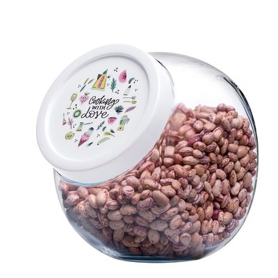 Bella Grafitti Glass Jar, 1500 ml, 160 mm Height