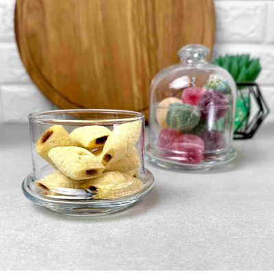 2-Layer Villa Patisserie Glass Service Bowl & Dome, 2x230 ml,  160 mm Height, 76 mm Diameter