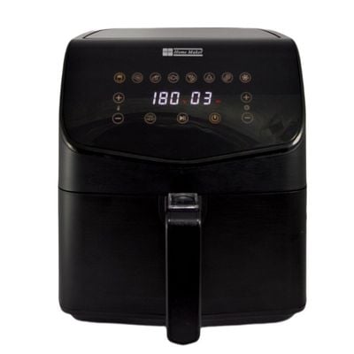 Home Maker Digital Air Fryer 7.5 Liter, 1450-1700 W, High Speed Air Circulaton System, Preset Cooking Programs, Timer & Temperature Control, Over Heat Protection, Non-stick & Removable Basket, Black 