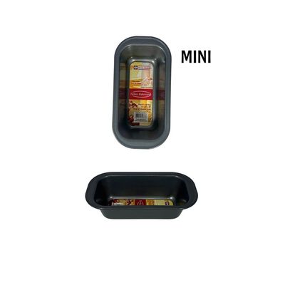 Non-stick Small Loaf Bread Pan, 15cm x 7.6cm x 5cm , Black