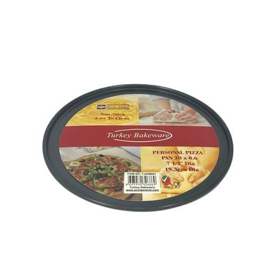 Non-Stick Personal Pizza Pan 20cm x 0.6cm, Black