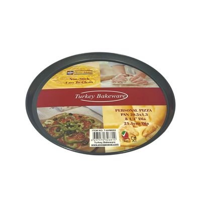 Non-Stick Personal Pizza Pan 20.5cm x 1.3cm, Black