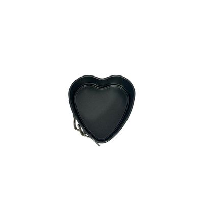 Non-Stick Mini Heart Spring Form 10.2cm x 4.7cm, Black