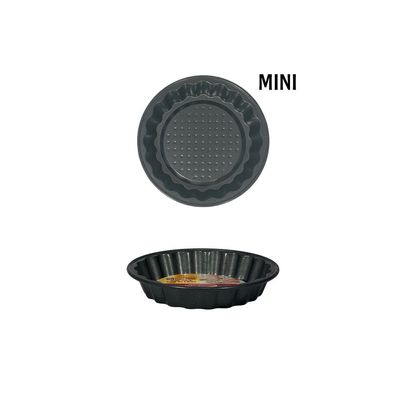 Non-Stick Mini Tart Pan 10cm x 1.85cm, Black