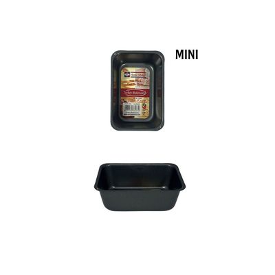 Non-Stick Mini Loaf Pan 9.3cm x 6.1cm x 3.4cm, Black