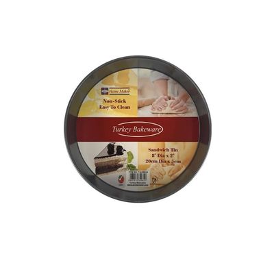 Non-stick Sandwich Tin, 20cm x 5cm, Black