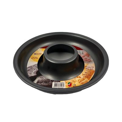 Home Maker Non-stick Savarin Tin With Hole, 24cm x 5cm, Black