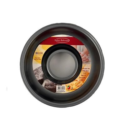 Non-stick Savarin Tin With Hole, 24cm x 5cm, Black