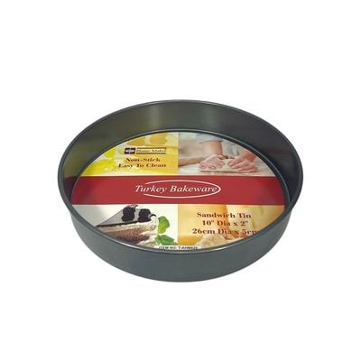 Non-stick Sandwich Tin, 26cm x 5cm, Black