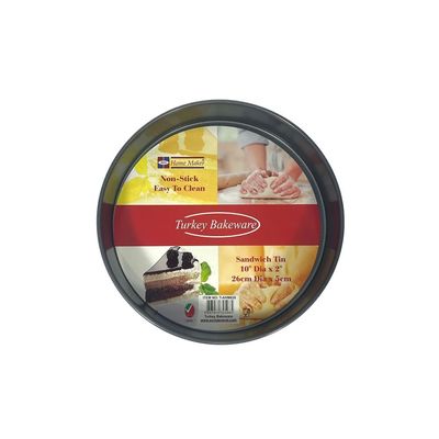 Non-stick Sandwich Tin, 26cm x 5cm, Black