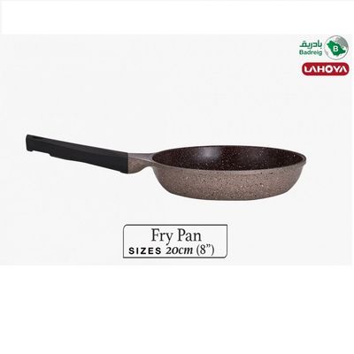 Lahoya Natural Granite Coating Non-Stick Frypan - 20cm - PFOA/PFOS Free - Chocolate