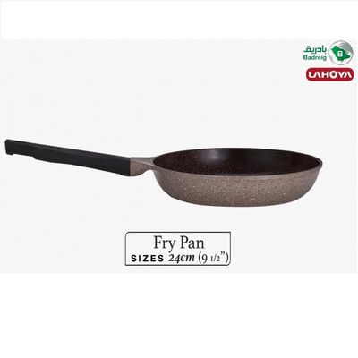 Lahoya Natural Granite Coating Non-Stick Frypan - 24cm - PFOA/PFOS Free - Chocolate