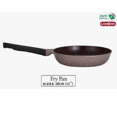 Lahoya Natural Granite Coating Non-Stick Frypan - 26cm - PFOA/PFOS Free - Chocolate