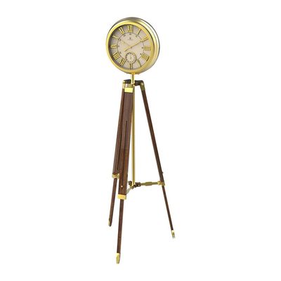 Metal & Wooden Floor Standing Clock 6680G /  Folding Antique Floor Standing Clock in Roman Number (135cm to 180cm)