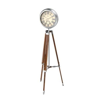 Metal & Wooden Floor Standing Clock 6680Q /  Folding Antique Floor Standing Clock in Roman Number/ Heritage Floor Clock (135cm to 180cm)