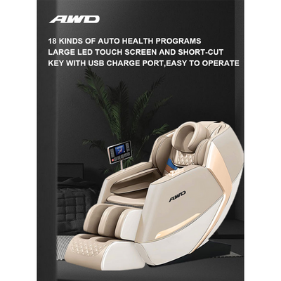 4D Massage Chair with SL-Track Technology, 18 kinds of Auto Programs - Beige.