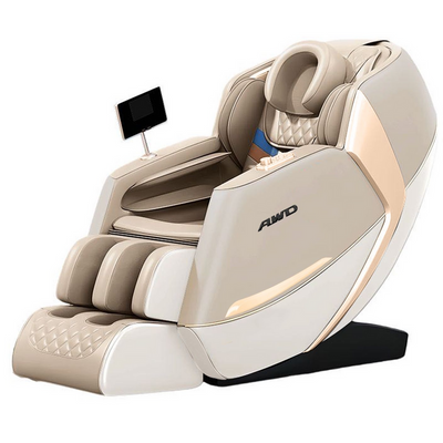 4D Massage Chair with SL-Track Technology, 18 kinds of Auto Programs - Beige.