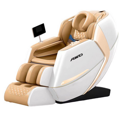 4D Massage Chair with SL-Track Technology, 18 kinds of Auto Programs - Yellow.