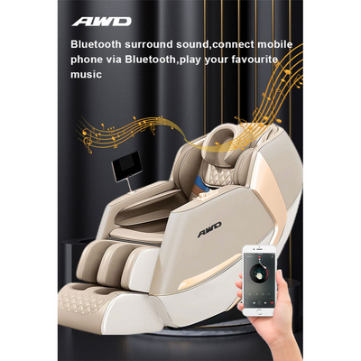 4D Massage Chair with SL-Track Technology, 18 kinds of Auto Programs - Yellow.