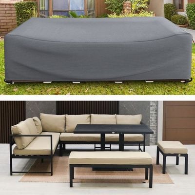 Protection Cover for Arial 9-Seater Outdoor Sofa - L210 x W255 x H80cm - Grey