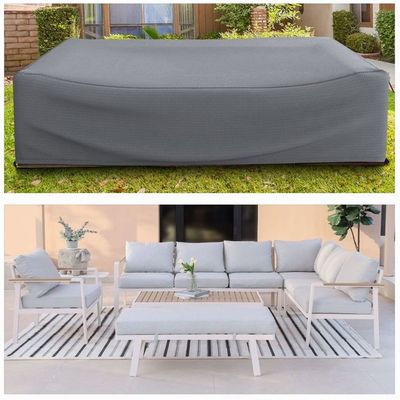 Protection Cover for Aston 7-Seater Corner Sofa Set - L285 x W210 x H80cm - Grey