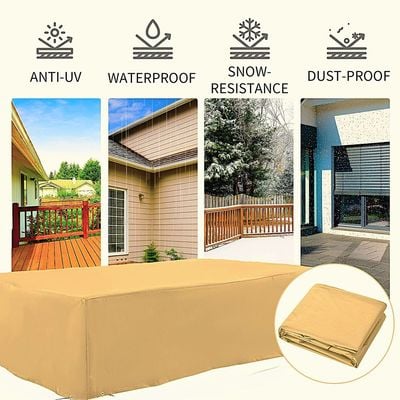 Protection Cover for Albany 8 Seater Garden Sofa - L280 x W190 x H95cm - Beige