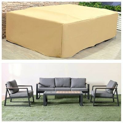 Protection Cover for Roma 5-Seater Outdoor Sofa - L320 x W180 x H80cm - Beige