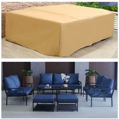 Protection Cover for Torino 7-Seater Sofa Set - L320 x W220 x H85cm - Beige