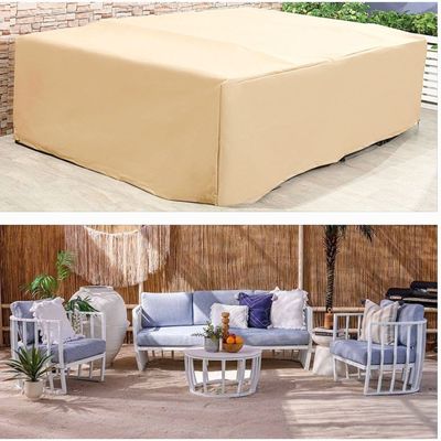 Protection Cover for Kennet 5-Seater Sofa Set - L260 x W170 x H75cm - Beige