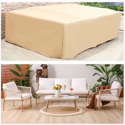 Protection Cover for Claire 5-Seater Sofa Set - L270 x W170 x H75cm - Beige