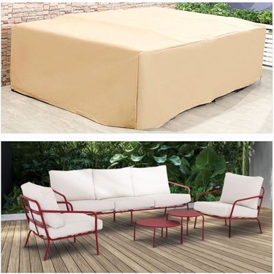 Protection Cover for Cherry 5-Seater Sofa Set - L260 x W180 x H75cm - Beige