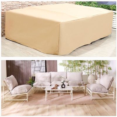 Protection Cover for Kelvis 5-Seater Sofa Set - L290 x W180 x H75cm - Beige