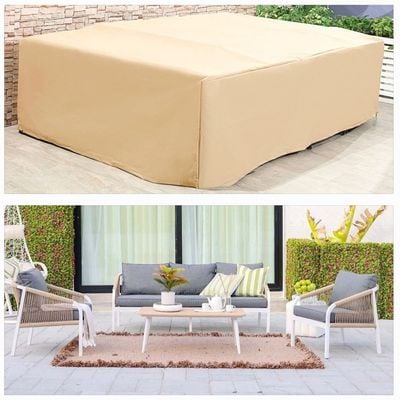 Protection Cover for Ashen 5-Seater Sofa Set - L280 x W170 x H75cm - Beige