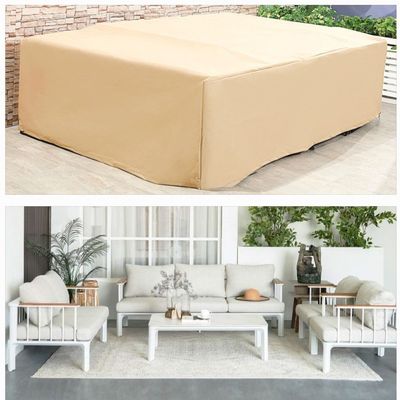 Protection Cover for Romana 7-Seater Sofa Set - L300 x W250 x H70cm - Beige