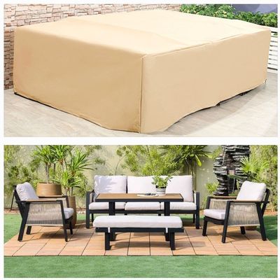 Protection Cover for Loren 5-Seater Sofa Set - L320 x W220 x H80cm - Beige