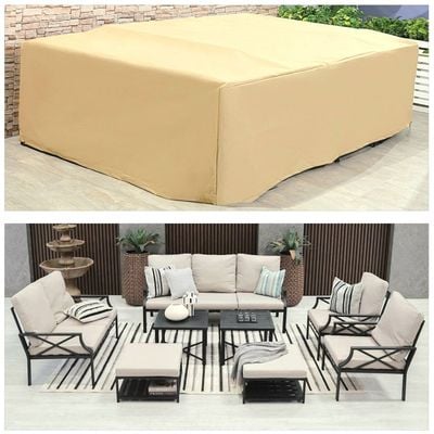 Protection Cover for Torino 7-Seater Sofa Set - L320 x W250 x H85cm - Beige