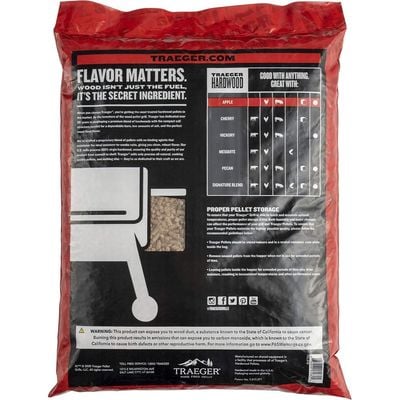 Traeger Apple Bbq Wood Pellets 20Lb Bag