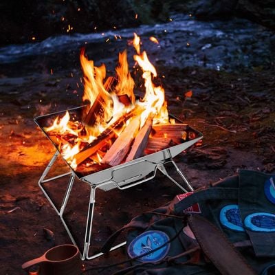 Flame On 2 in 1 Charcoal Grill & Fire Pit