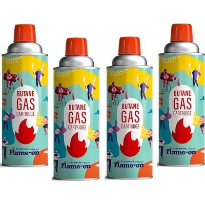 Flame On Butan Gas Pack Of 4