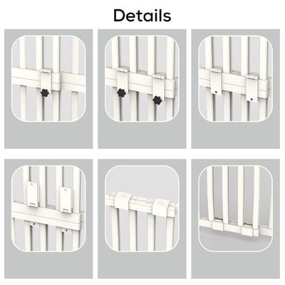 Baby Safe -  Gate Extension 40cm Tall Metal Safety Gate - White