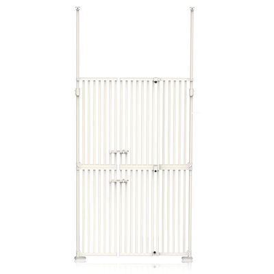 Baby Safe Extra Tall Dual Door Metal Safety Gate with 40cm Extension - White