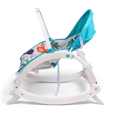 TEKNUM Multifunctional Rocker /  Feeding Chair / Baby Seat / Recliner - Dinosaur Blue 