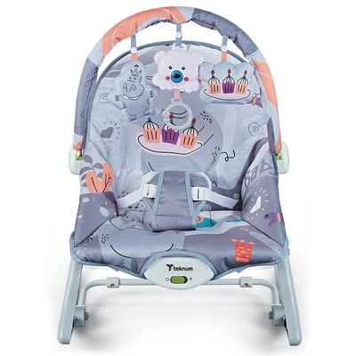 TEKNUM 3 In 1 Rocker / Baby Seat / Recliner with Soothing Music - Party Grey 