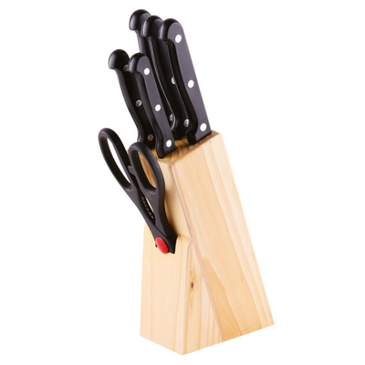 7 Pieces Kitchen Knife Set with Wooden Stand