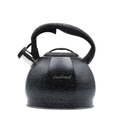 Dotted Matte Whistling Tea Kettle Black - 3 Liters